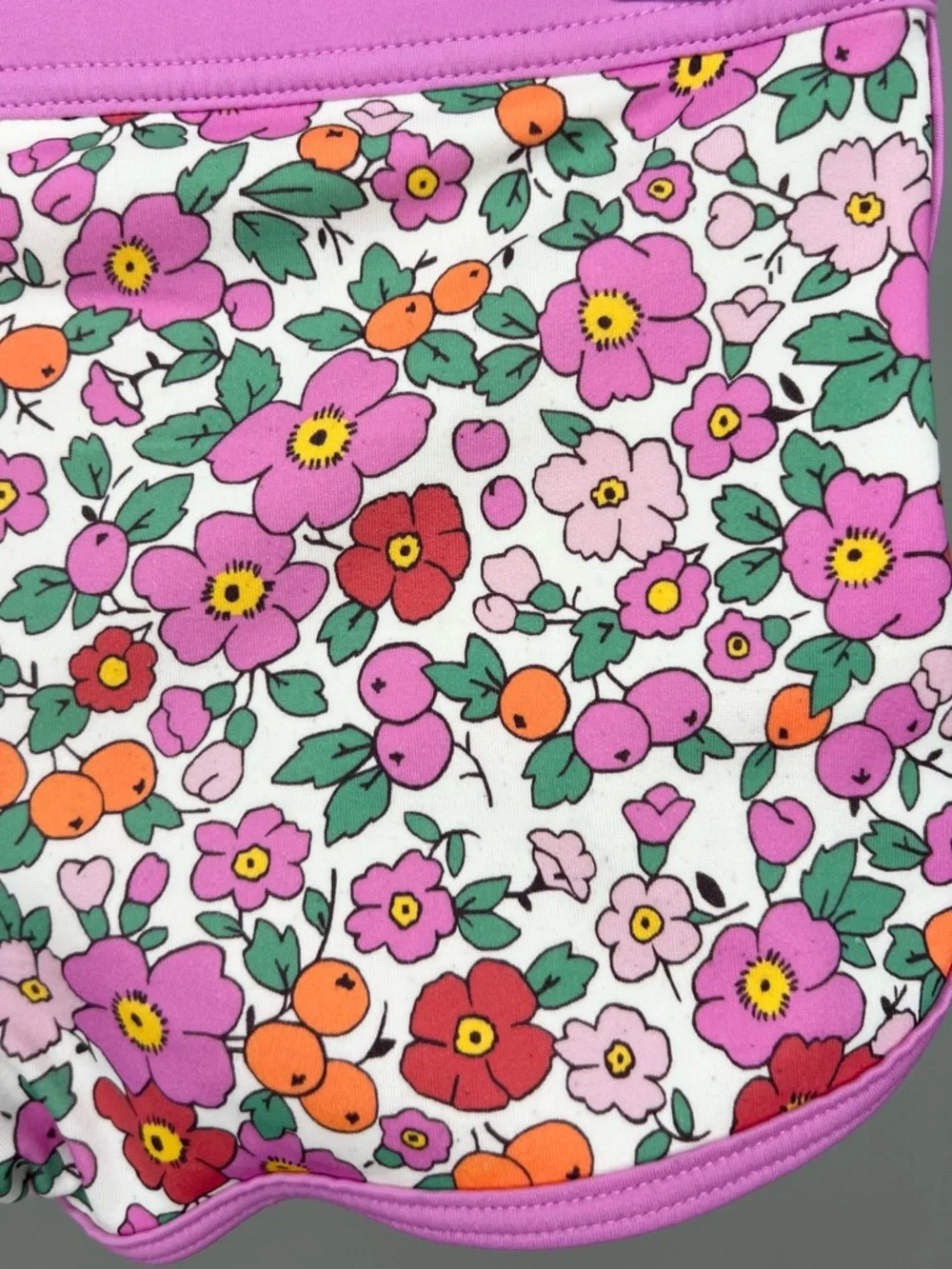Mini Boden - Sunsafe Patterned Rash Vest and Swim Shorts - Apple Blossom Floral - Picture 6 of 7